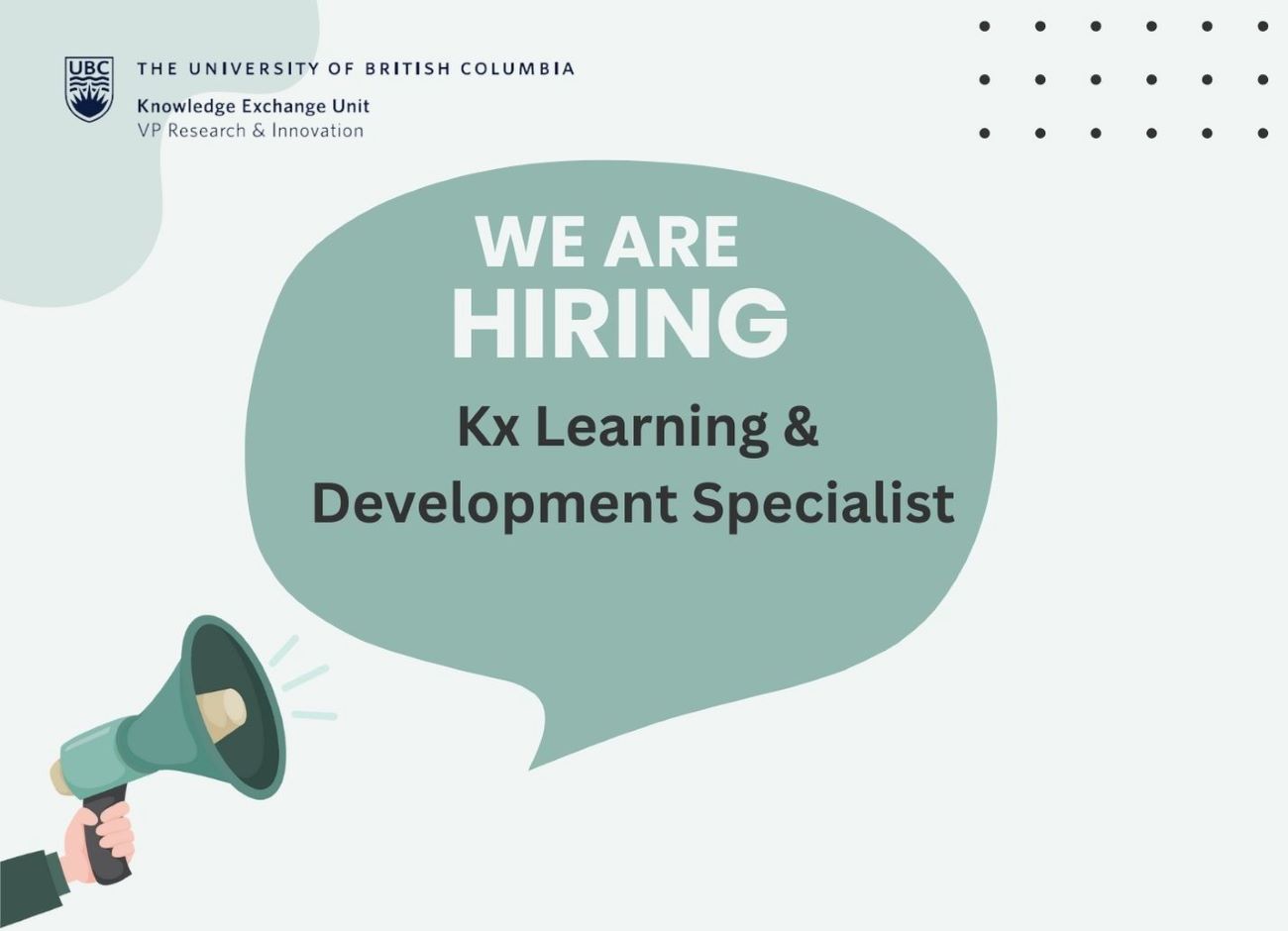 We are hiring: Kx Learning and Development Specialist 
